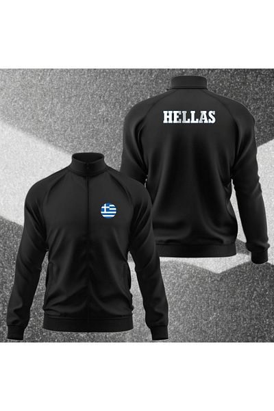 SARI Спортен костюм от плат с лого на HELLAS GREECE