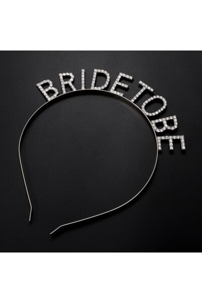 ForWhat Coroană de mireasă cu piatră de cristal acoperită cu argint pentru bi...