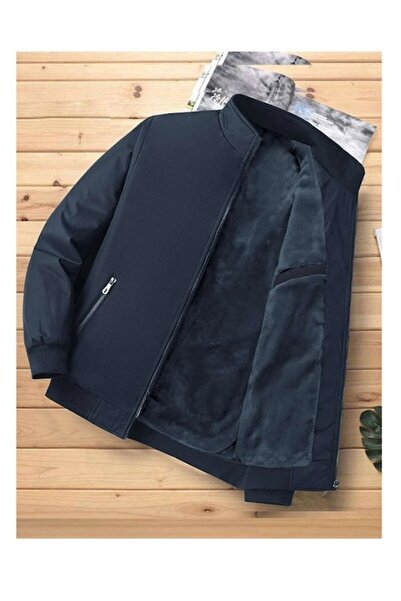 The Casius. The Casius - Jacheta matlasata pentru barbati, captusita termic, marimea L, culoarea albastru