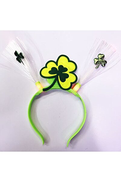 ForWhat تاج احتفالي أخضر مقاس 25 × 13 سم مع إضاءة LED لاستخدامه في المكتب والمنزل والمناسبات والحفلات