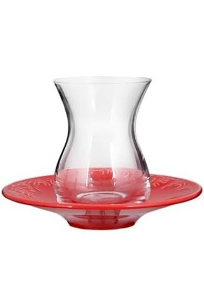robotrend Porland Suzanne Seasons Red Tea Team for 6 People