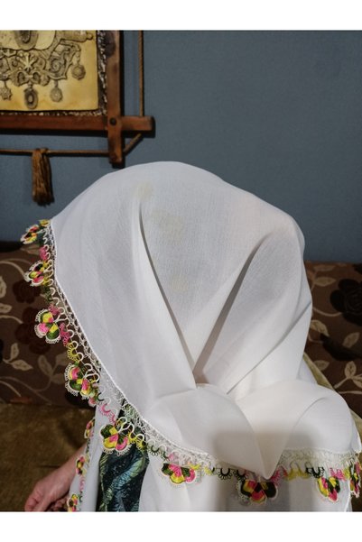RAY TİCARET İpek mekik işleme namaz başörtüsü boyun fuları