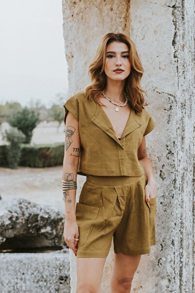 Cosibello Home Costum de in pentru femei Lara cu pantaloni scurți