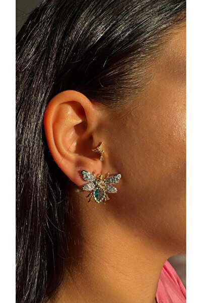 Lumierebijuteri Arı Figürlü Küpe