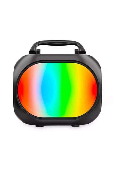 SIKS Portable Speaker ZQS1321 SIKS, 5W, USB, Battery, TF Card Slot, Multicolor LED Lights, Black
