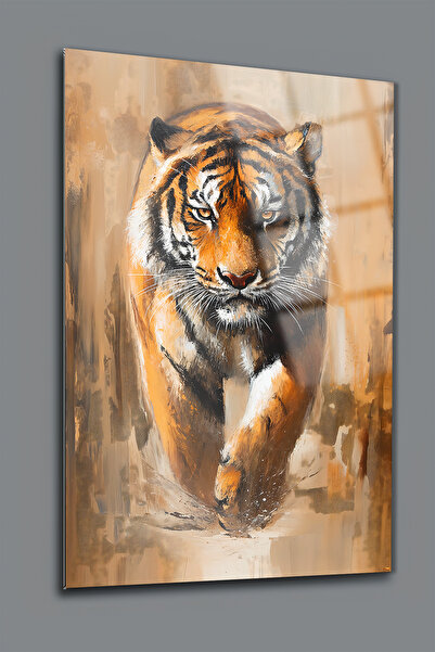 glassartdesign Tigru Sticlă Tablo-8 - Tablo Modern-Cadou de birou