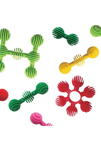 SyaMAG Skill Game, Shape Connection, Set of 25 Pieces, Multicolor, Plastic