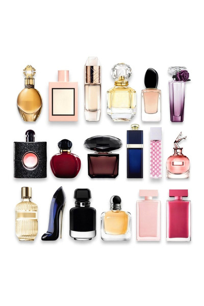 Mini مجموعة عطور كلاسيك متميزة للنساء 25 مل (18 قطعة)