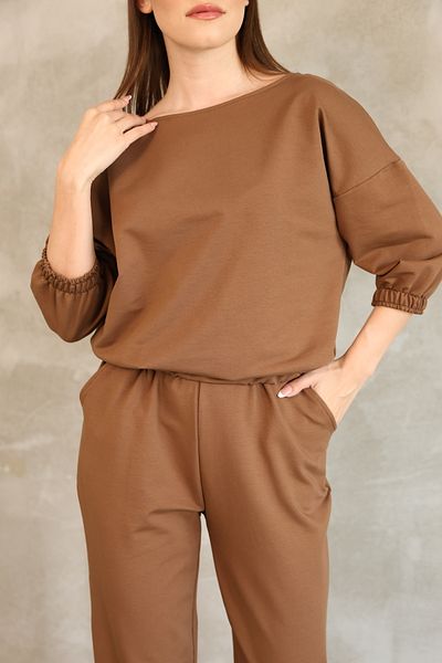 ESL ESLEM Women's Tracksuit Set Minimal Cut Comfortable Fit Elastic Waist