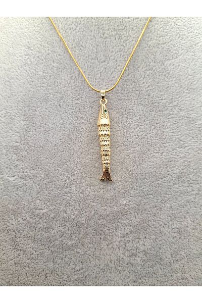 Han Ticarethane Gold Color Moving Honey Model Steel Necklace