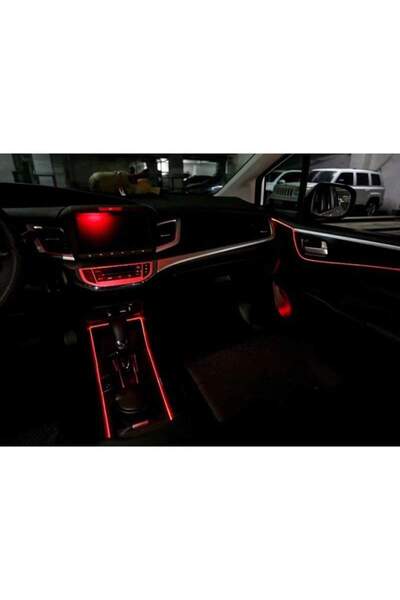 SIKS ® car ambient light neon wire, 5 meters, multifunctional, easy to install, red