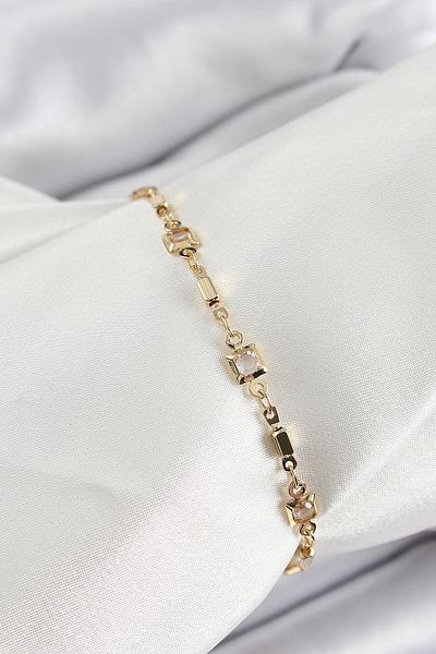 BESKAR Brass Gold Color Zircon Stone Women's Bracelet
