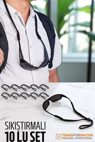 Transformacion Glasses Rope Adjustable Compression Glasses Rope Set of 10 721797
