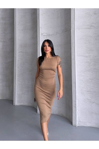 ILLE Crew Neck Moon Sleeve Dress