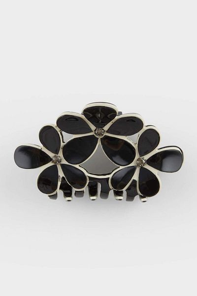 DeFacto Women's White Flower Latch Buckle F0770Axns