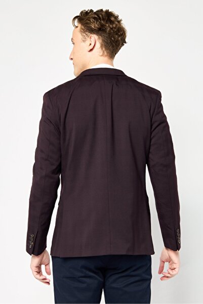 Tommy Hilfiger Men Tailored Fit Long Sleeves Semi Formal Blazer, Dark Purple