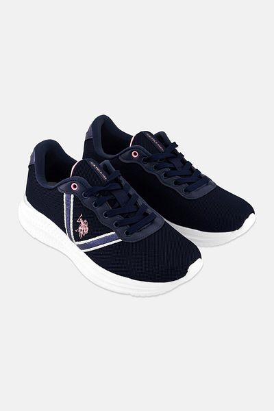 U.S. Polo Assn. Women Lace Up Brand Logo Casual Shoes, Navy