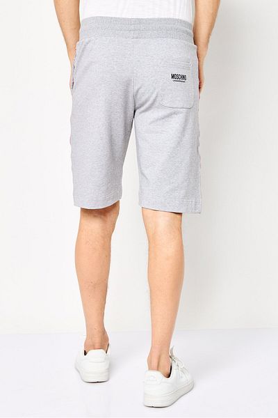 Moschino Men Brand Logo Basic Shorts, Grey