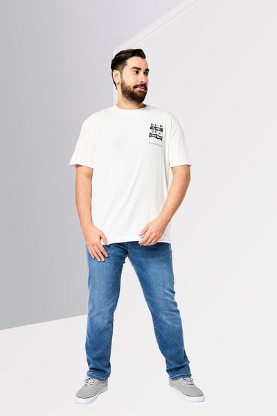 John Richmond Men Crew Neck Short Sleeve Graphic T Shirt, White