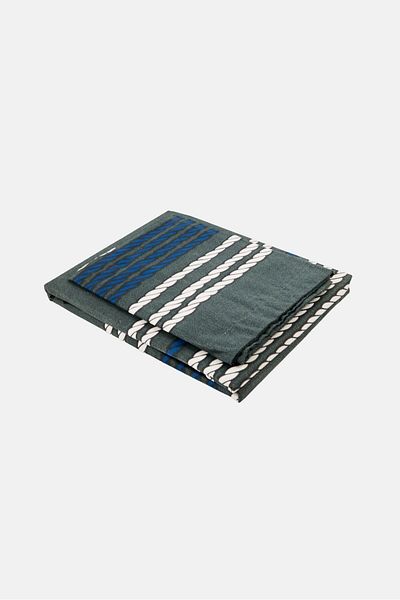 Nautica Single Graphic Printed Bedsheet Set, Multicolor