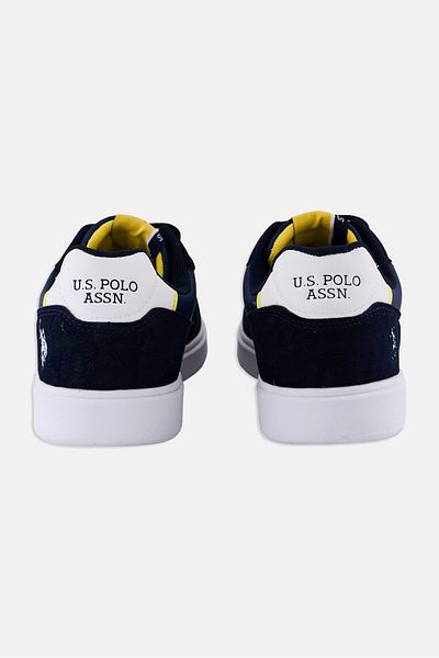 U.S. Polo Assn. Men Textile-Eco Nubuck Lace Up Casual Shoes, Navy Blue