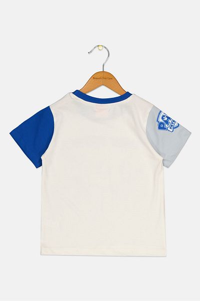 NİCKELODEON Kids Boy Paw Patrol Short Sleeves T-Shirt, Off White