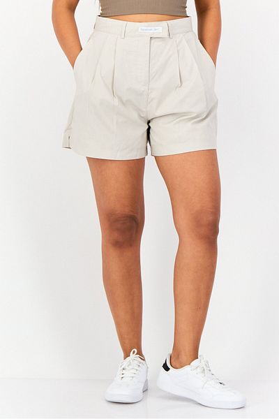 Reebok Women Sportswear Fit Outdoor Shorts, Beige