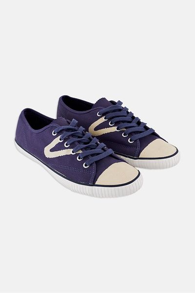 Tretorn Men Canvas Lace Up Casual Shoes, Navy Blue