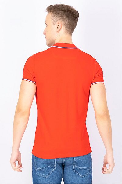 Diesel Men Regular Fit Embroidered Print Short Sleeves Polo, Red