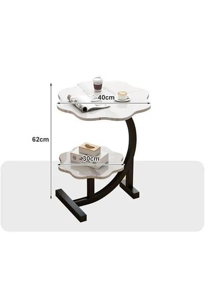 Generic Corner Accent Side Table, Sofa Coffee Table, Nightstand, Sofa Side Snack Table, Bedside End Table, L