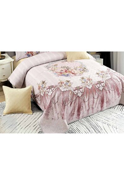 CHIRASO CHIRASO Velvet Duvet Cover Set, 5 Pieces, 230x250, Flower Print, cream-white