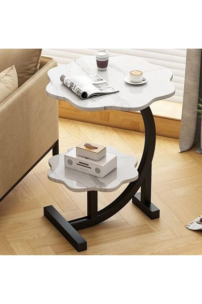 Generic Corner Accent Side Table, Sofa Coffee Table, Nightstand, Sofa Side Snack Table, Bedside End Table, L