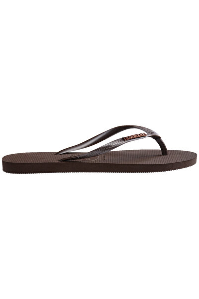 Havaianas Slim Logo Metallic Women's Brown Slippers - 4119875