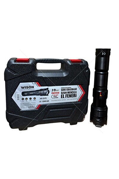 WS-1175 5500 Lumens 60 Watt Professional Rechargeable Long Range Flashlight
