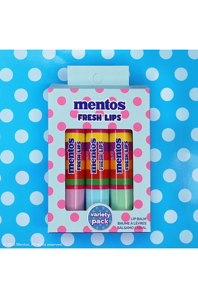 Rude Mentos Fresh Lips Refreshing Mix Lip Balm - Set of 3