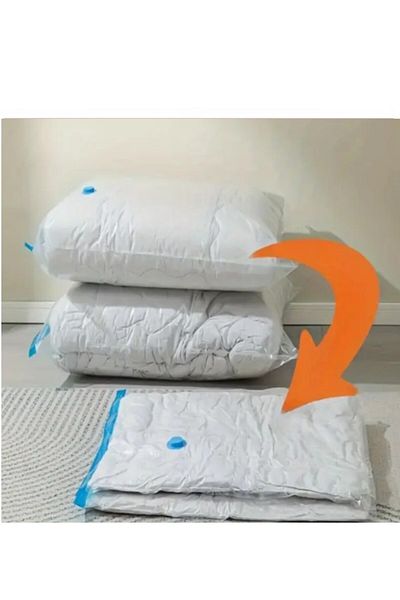 SyaMAG Set 6 vacuum bags for clothing, size 60 x 80 cm, transparent