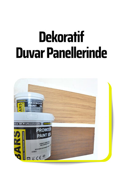 BARS Prowood 526 Ahşap Görünümlü Efekt Boya – Su Bazlı İç Dış Cephe Dekoratif Boya