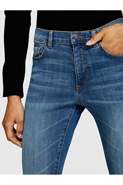 Sisley Pantaloni din denim stretch din bumbac talie înaltă Skinny Fit Pantaloni negri pentru femei - 324P44PMLE01K