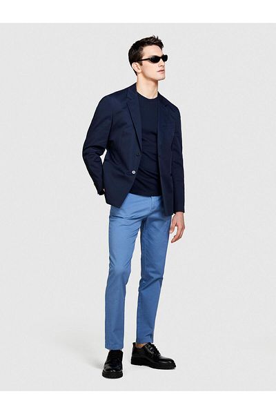 Sisley Stretch Cotton Belt Hole Slim Fit Pants Men's 0g6 Pants - 324P4Aihsf021