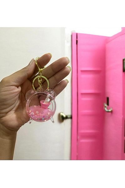 demirosa Watch Keychain ​​& Bag Accessory with Glitter Inside