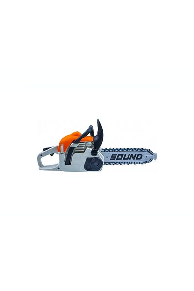 LUDIRO Interactive Toy Chainsaw, Realistic Sounds, 38x10x16 Cm, White Orange, 3 Years