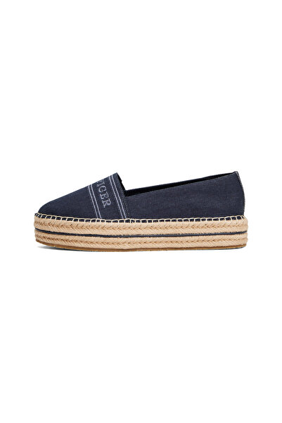 Tommy Hilfiger Tommy Hilfiger Women Space Blue Denim Platform Espadrilles