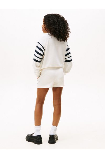 Tommy Hilfiger Girls Dark Night Navy Script Cotton Sweatshort