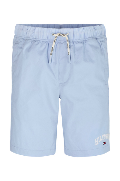 Tommy Hilfiger Boys Breezy Blue Stretch Poplin Shorts