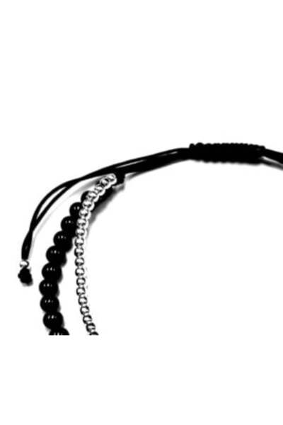 byRetroChique Bratara dubla byRetroChique onix si argint