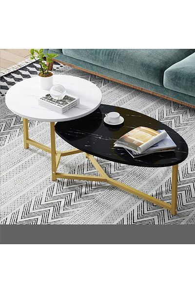 Generic End Table Coffee Table 2 Layer Sturdy Cocktail Table Used in The Living Room Bedroom Sofa Bedside Te