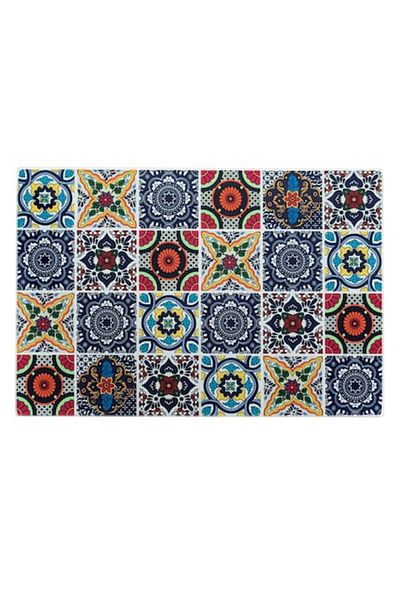 SyaMAG Glass Cutting Board, Tiles, Dimensions 30x20cm, Multicolor, Shatterproof