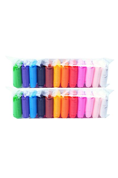 LUDIRO Set Plastilina Inteligenta, 24 Pungi, cu Accesorii de Modelare, Multicolor, + 3 ani