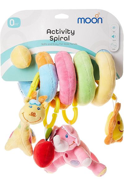Moon Spiral Stroller Activity Hanging Toys for Cot, Pram and Car Seat, 0 Months Above
