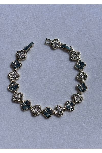cheberry takı Vip Bracelet with Star-Row Stones Tarnish Resistant 17+3 cm